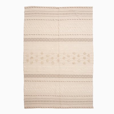 米可家飾~印度進口手工編織波西米亞風薄款棉地毯臥室門口小地墊床邊客廳地毯手工地毯