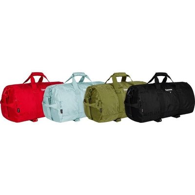 100原廠％supreme 19SS 46th Duffle Bag 肩帶桶包 旅行健身包 單肩手提包