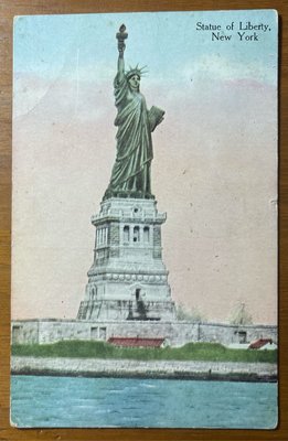 1915年美國自由女神明信片(布魯克林實寄封)