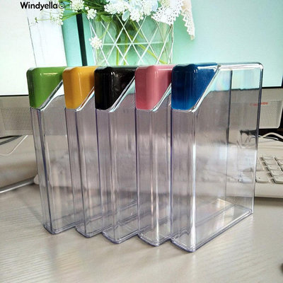 📣Windyella優品🎉扁平方形透明水杯 運動便攜創意紙張杯 水壺 運動水杯