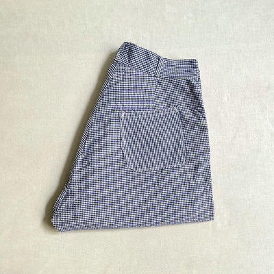英軍公發 70s British Army Chef Pants 棉質混紡 藍白細格紋 軍用 廚師褲 古著vintage