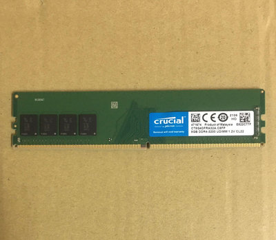 美光 DDR4 3200 8G 記憶體 CT8G4DFRA32A CT8G4DFS832A