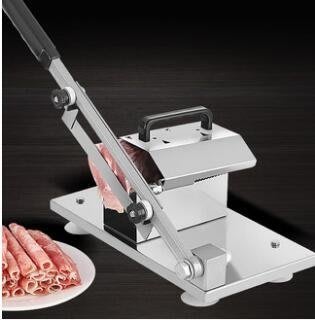 100原廠％自動送肉羊肉切片機家用手動刨肉機商用肥牛羊肉捲切片凍肉切肉機 SHJ21280