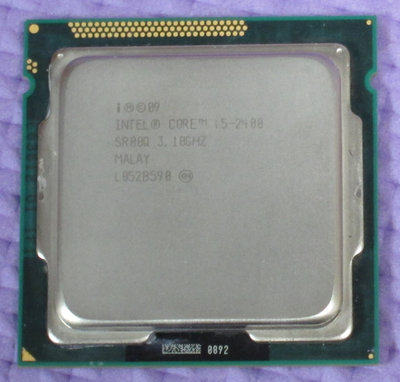 【1155 腳位】Intel® Core™   i5-2400 處理器， 6M 快取記憶體， 最高 3.40 GHz