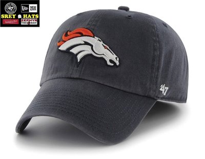 [SREY帽屋]預購＊47 Brand CLEAN UP NFL 丹佛野馬 經典LOGO 美國純正購入 棒球帽 老帽