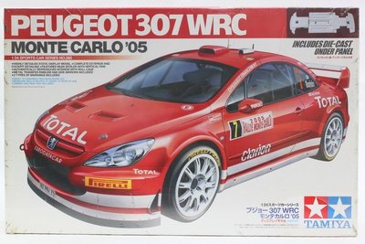 【統一模型玩具店】TAMIYA 田宮《PEUGEOT標緻車系 307 WRC '05》 1:24 # 24285