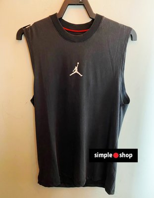 【Simple Shop】NIKE AIR JORDAN LOGO 籃球背心 寬肩 運動背心 黑色 DM1828-010