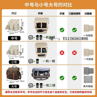無人機背包Cwatcun香港品牌日系復古風單反單肩相機包男女適用于富士xt30佳能R50尼康zve10攝影包收納包