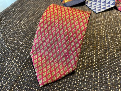 【阿鴻先生選物店】知名品牌LANCEL 滿版格紋 領帶 #千元領帶買四條3000元含運