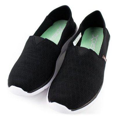 =CodE= XCESS CLASSIC 編織透氣網布休閒鞋(黑白) GW050-BLK TOMS 娃娃鞋 樂福鞋 女