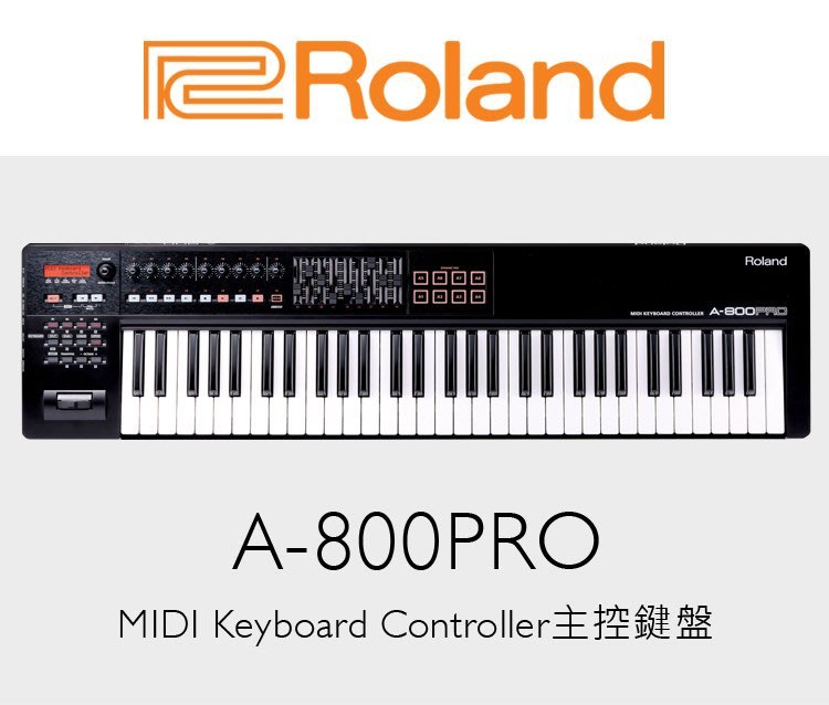 小叮噹的店- Roland A-800PRO 61鍵 MIDI Keyboard Controller 主控鍵盤