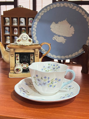 （二手）—英國品牌Shelley雪萊骨瓷咖啡杯 擺件 老物件 古玩【中華拍賣行】759