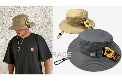 【RACE】CARHARTT RUGGED FLEX CANVAS BOONIE 漁夫帽 衝浪帽 卡哈 工裝 卡其 鐵灰