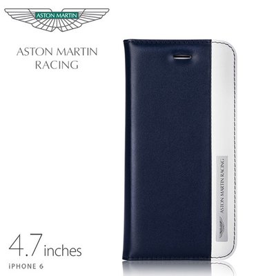 英國原廠授權 Aston Martin Racing iPhone 6 / 6S 4.7吋 真皮側掀皮套 永恆系列 【出