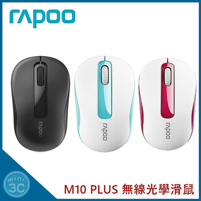 RAPOO 雷柏 M10 Plus 無線光學滑鼠 1000dpi 2.4G 無線滑鼠 光學滑鼠【原廠公司貨】