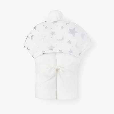 ♡NaNa Baby♡ 美國 Elegant Baby 動物造型有機棉連帽浴巾 - 宇宙星辰