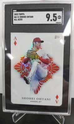 大谷翔平 鑑定卡 SGC 9.5 特殊 撲克牌 造型 2023 Topps MLB 洛杉磯天使