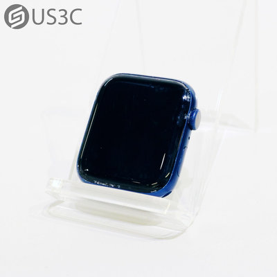 【US3C-青海店】【一元起標】台灣公司貨 Apple Watch Series 6 44mm GPS 藍色 鋁金屬錶殼 具備跌倒偵測功能 二手智慧手錶