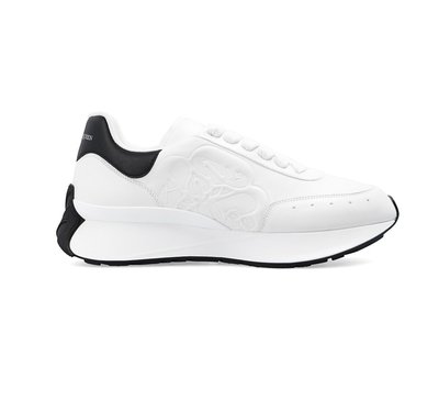 [全新真品代購] Alexander McQueen 經典款 白色黑尾 厚底 慢跑鞋 / 休閒鞋 (AMQ)