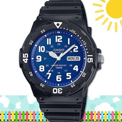 CASIO 時計屋 卡西歐手錶 MRW-200H-2B2 男錶 指針錶 黑 防水100米