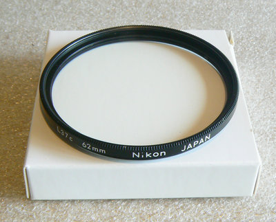 【悠悠山河】早期日本原廠 Nikon L37c 62mm 多層鍍膜保護鏡 光學玻璃 黃銅鏡框 透亮 A+