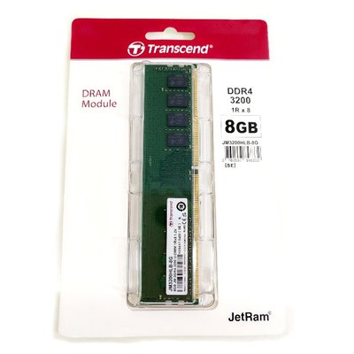 全新現貨 Transcend 創見  8GB JetRam DDR4 3200 桌上型記憶體 JM3200HLB-8G