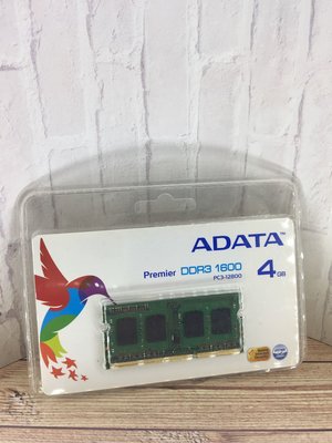 [EL070-2] 全新盒裝 ADATA Premier DDR3 1600 4GB PC3-12800