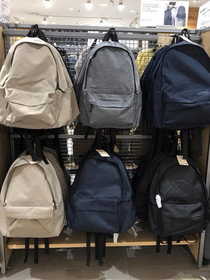 日系無印良品雙肩包男女學生書包背包電腦包旅行包純色休閑大容量