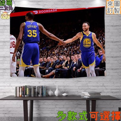 【逆萌二次元】實體照 新款NBA 史蒂芬柯瑞stephen Curry勇士隊2♥絕美超大掛布掛毯軸畫海報背景直播網紅BQ