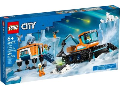 積木總動員 LEGO 樂高 60378 City 北極探險家卡車和行動實驗室 外盒:54*28*6cm 489pcs