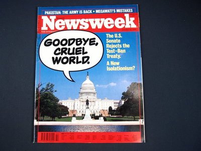 【懶得出門二手書】英文雜誌《Newsweek》GOODBYE,CRUEL WORLD. 1999.10.25(無光碟)│(21F32)