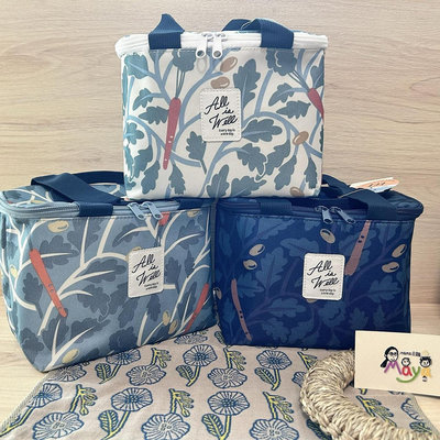 ♥︎MAYA日雜♥︎日本 BOX型 蔬菜 環保保鮮 保冷袋 手提袋 便當袋 小（貨況請詢問）