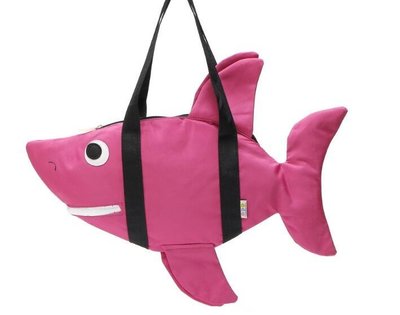 【霸妹小貨舖】創意單肩背包馬卡色系鯊魚包包 學生包 手提包購物袋