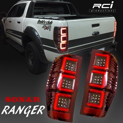 RC HID LED專賣店 福特 貨卡 FORD RANGER pickup 12-17年 導光式樣 LED 尾燈組