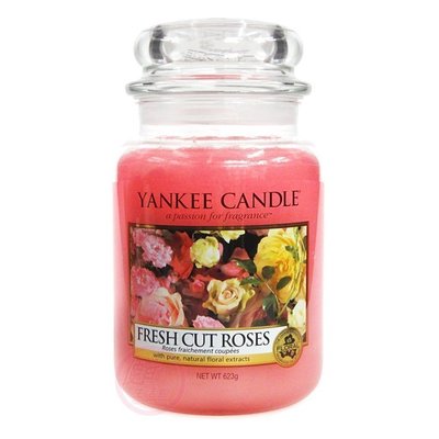 便宜生活館【家庭保健】Yankee Candle 香氛蠟燭 22oz /623g (玫瑰) 全新商品 (可超取)