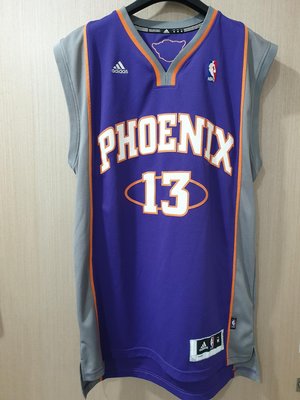 NBA球衣 Steve Nash #13 太陽隊客場紫 Adidas Swingman Jersey Phoenix Suns 球迷版 電繡 二手良品 少見