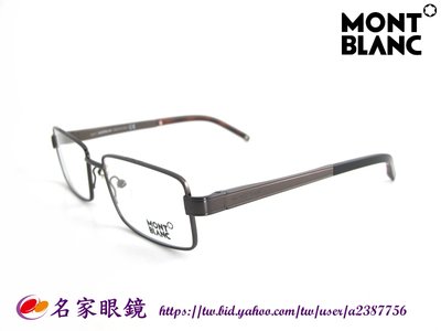 《名家眼鏡》MONT BLANC萬寶龍紳士魅力咖啡色光學鏡框彈簧款MB304 012【台南成大店 】