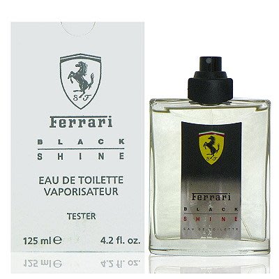 Ferrari BLACK SHINE 光速男性淡香水 125ml TESTER包裝