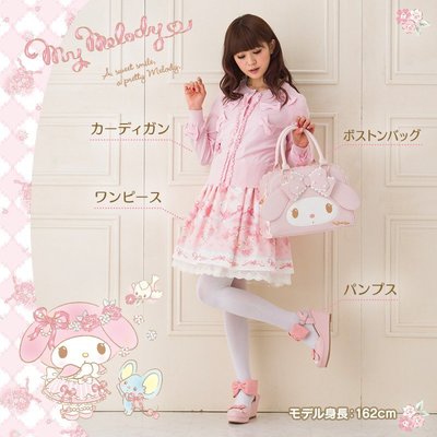 日本三麗鷗 (現貨) Hello Kitty 美樂蒂Melody 羅莉塔 洋裝 連身裙 手提包 高跟鞋 40週年限量