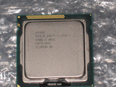 售 Intel Core I5-2400 3.1G 32um LGA1155腳位 4核心CPU (良品)