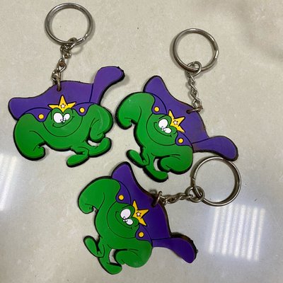 3個一組一起賣@TML台灣大聯盟棒球那魯灣家族軟膠橡皮鑰匙圈吊飾大魔神1997年吉祥物