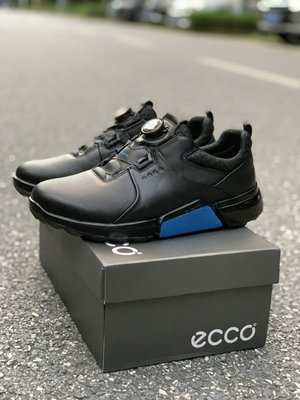 ECCO愛步運動鞋男2023春季新款休閒小白鞋高爾夫健步H4