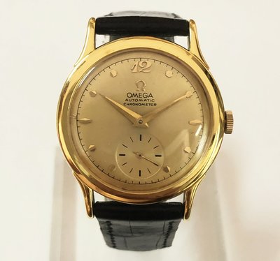 【讀冊人的老傢俬】  Omega 18k實金 一百周年 限量紀念錶 1948年 老錶 古董錶 機械錶