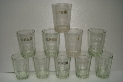 庄腳柑仔店~早期黑松汽水飲料杯玻璃杯單入價B-3-1