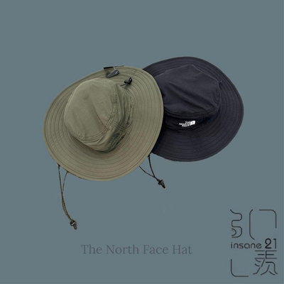 THE NORTH FACE 防曬 透氣 漁夫帽 黑//軍綠 NN02344Z 【Insane-21】