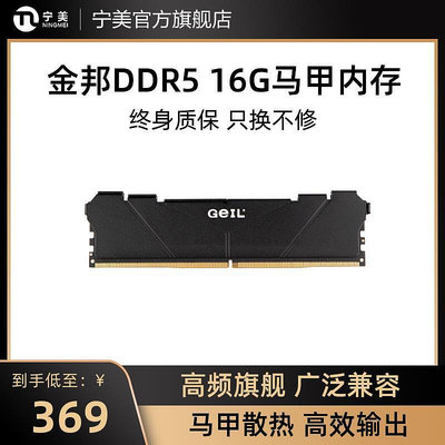 GeIL金邦 DDR5桌機機16G 32G記憶體5600/6000電腦記憶體套條 馬甲條