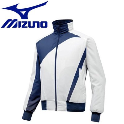 ☆現貨屋☆ Mizuno 侍日本 Samurai Japan 棒球外套 棒球夾克 12JE5G2101 白海軍藍 160