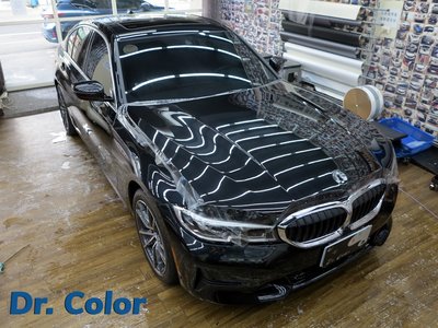Dr. Color 玩色專業汽車包膜 BMW 330i 細紋自體修復透明犀牛皮_引擎蓋