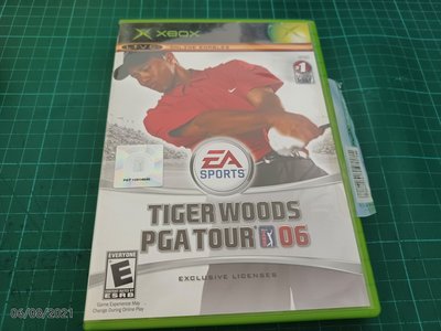 早期電玩原版二手~XBOX《TIGER WOODS PGA TOUR 06》 光碟一片+手冊 【CS超聖文化讚】