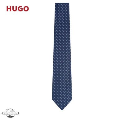 新款HUGO BOSS雨果博斯男士春夏新款微圖案桑蠶絲提花領帶